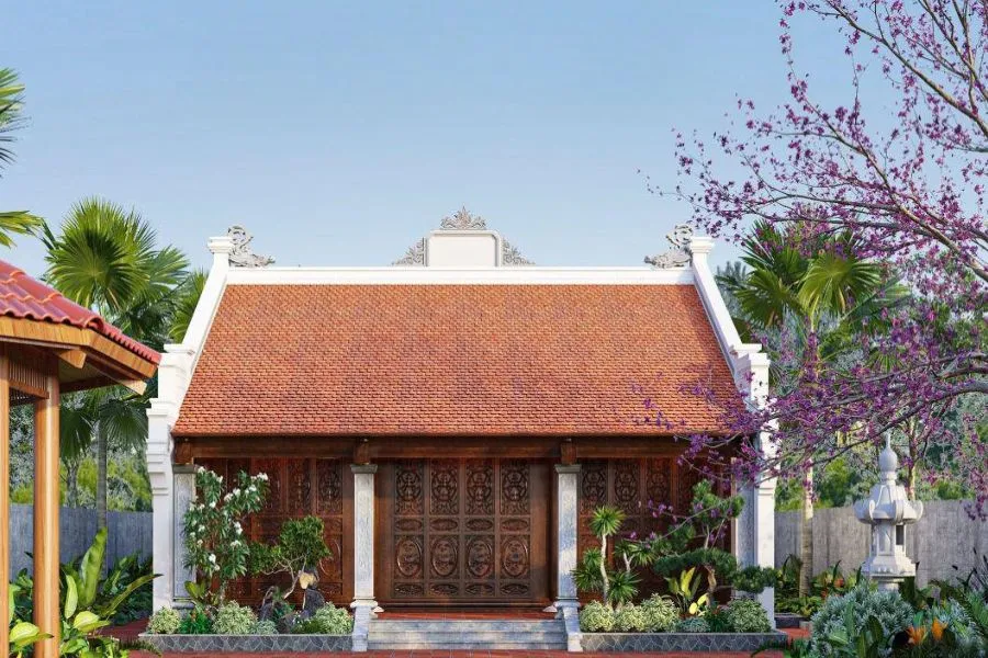 Mẫu nhà thờ 3 gian 2 mái