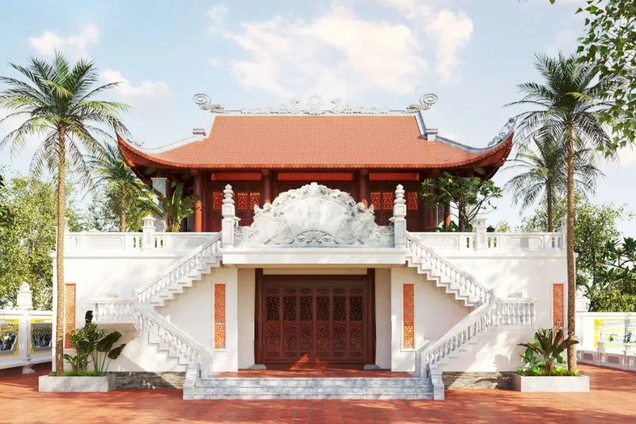 Nhà thờ 3 gian trên tầng 2 (Nhà cao tầng)