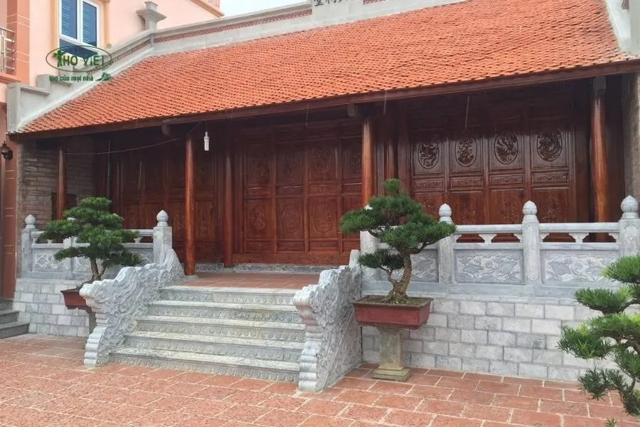 Mẫu nhà thờ từ đường có nhà ở