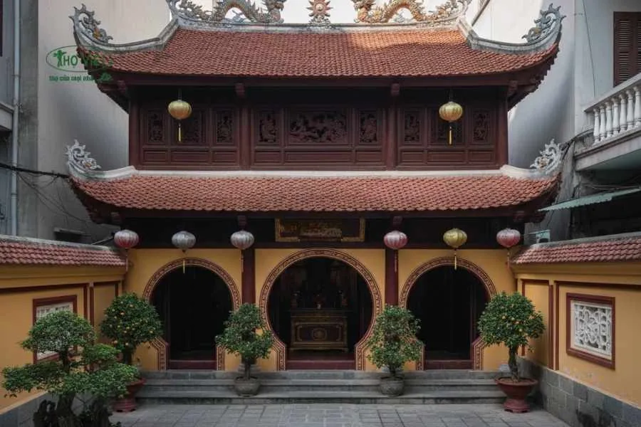 Mẫu nhà thờ từ đường diện tích nhỏ 