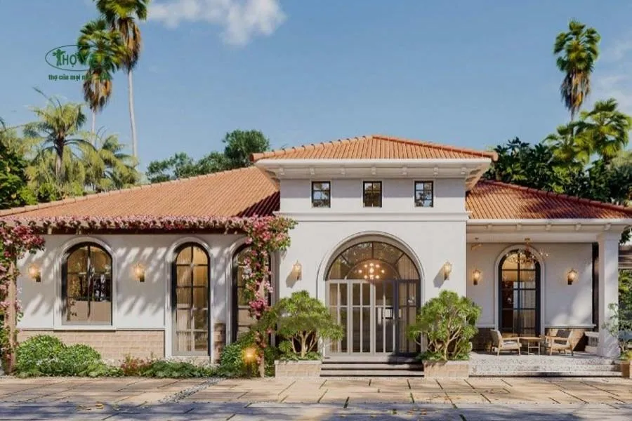 Mẫu nhà villa cấp 4 Địa Trung Hải