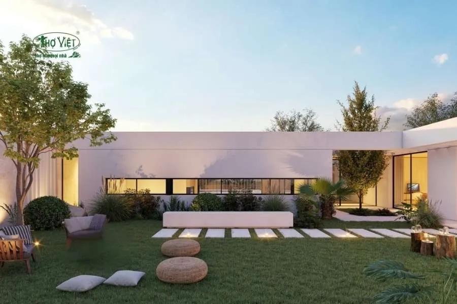 Mẫu nhà villa cấp 4 đơn giản