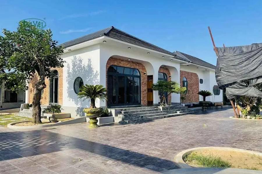 Mẫu nhà villa cấp 4 sân vườn