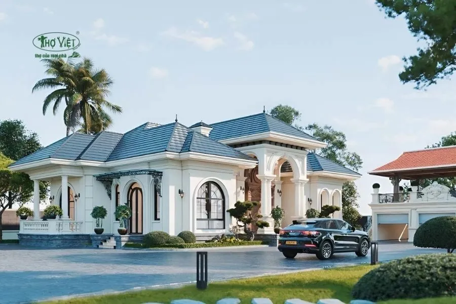 Mẫu nhà villa cấp 4 tân cổ điển