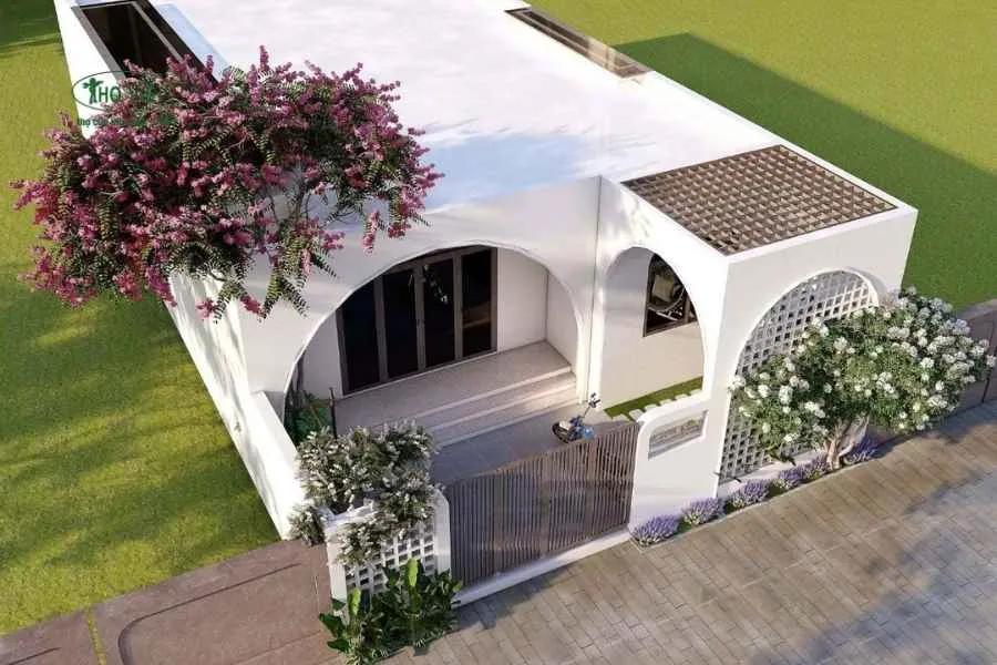 Mẫu thiết kế nhà 50m2 Địa Trung Hải