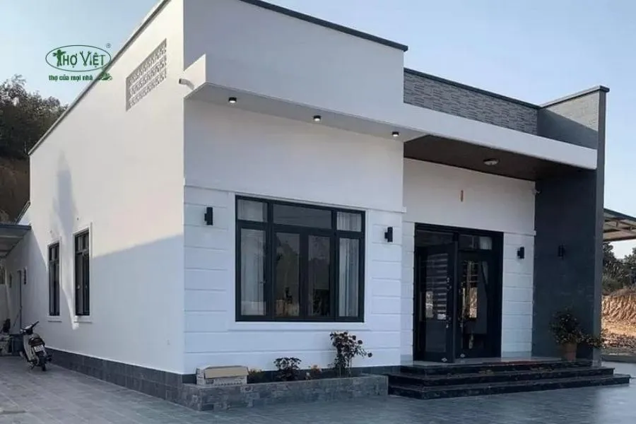 Mẫu thiết kế nhà 50m2 mái bằng
