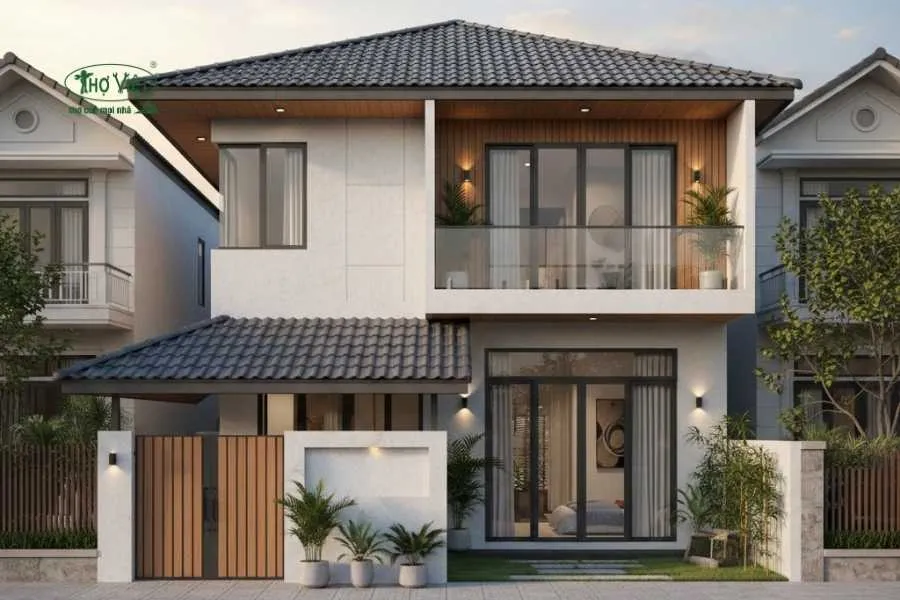 Mẫu thiết kế nhà 50m2 mái Nhật