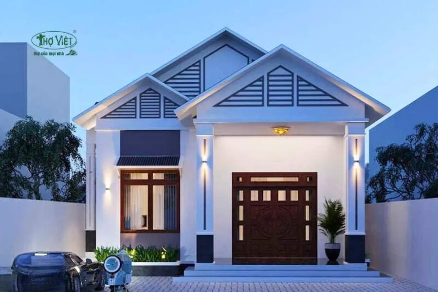 Mẫu thiết kế nhà 50m2 mái Thái