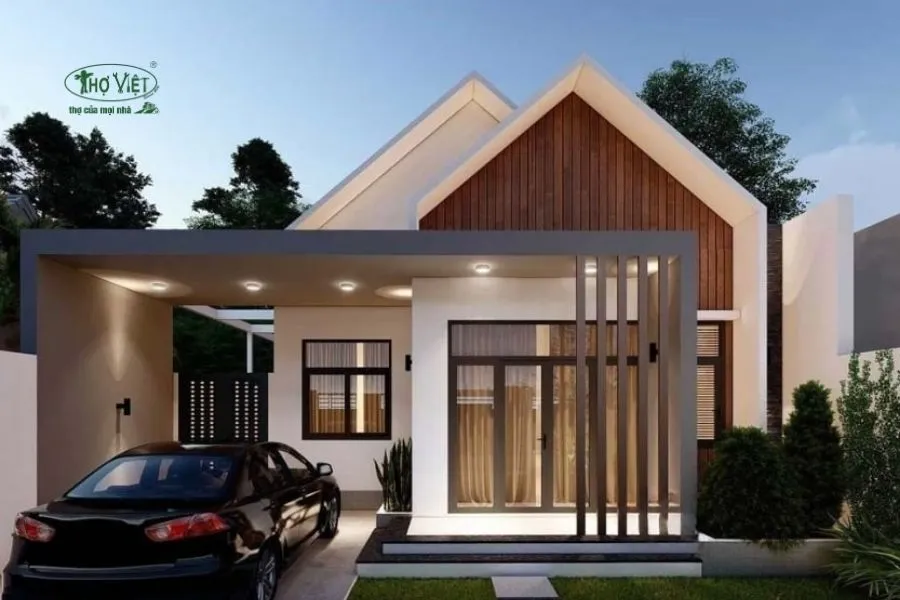 Mẫu thiết kế nhà 50m2 mái Thái
