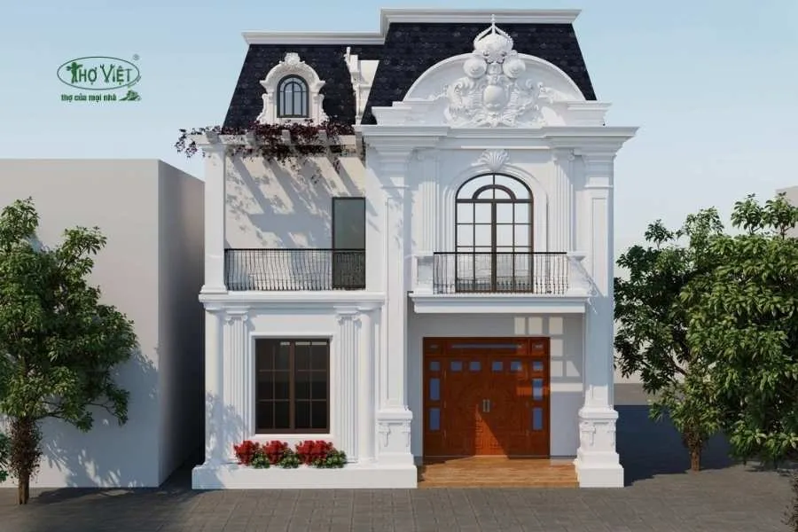 Mẫu thiết kế nhà 50m2 tân cổ điển