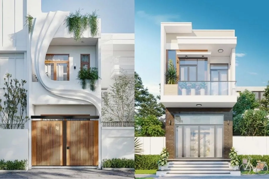 Nhà mặt tiền 2 tầng sang trọng