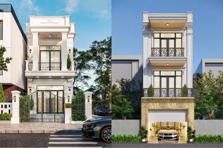 Nhà mặt tiền phong cách tân cổ điển