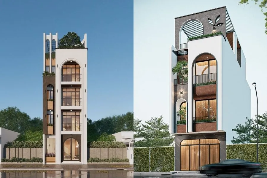 Nhà mặt tiền phong cách tối giản