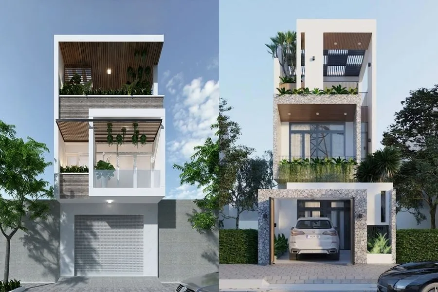 Nhà ống 2 tầng 4x15m 3 phòng ngủ có tum