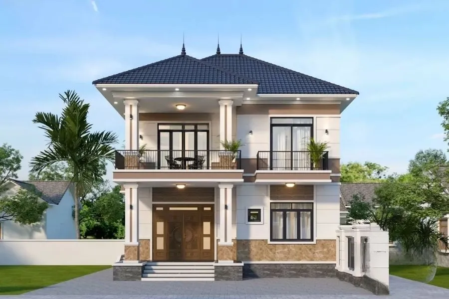 Nhà ống 2 tầng 4x15m 3 phòng ngủ mái Nhật