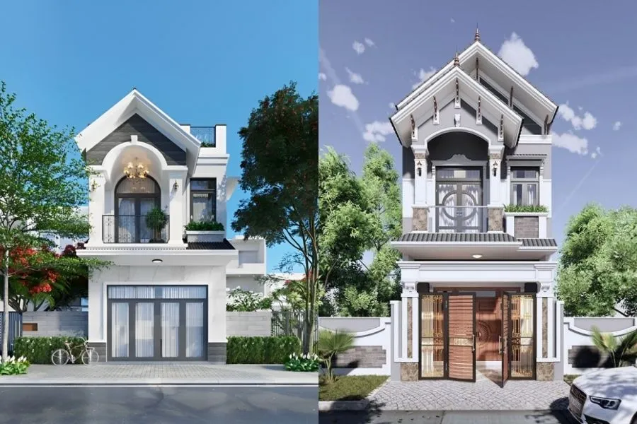 Nhà ống 2 tầng 4x15m 3 phòng ngủ mái Thái