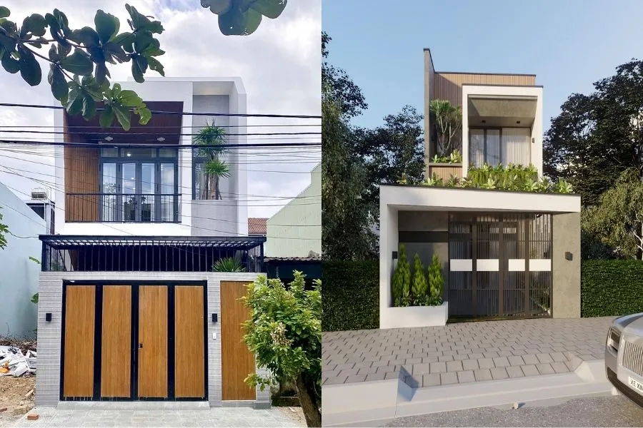Nhà phố 2 tầng mặt tiền 5m