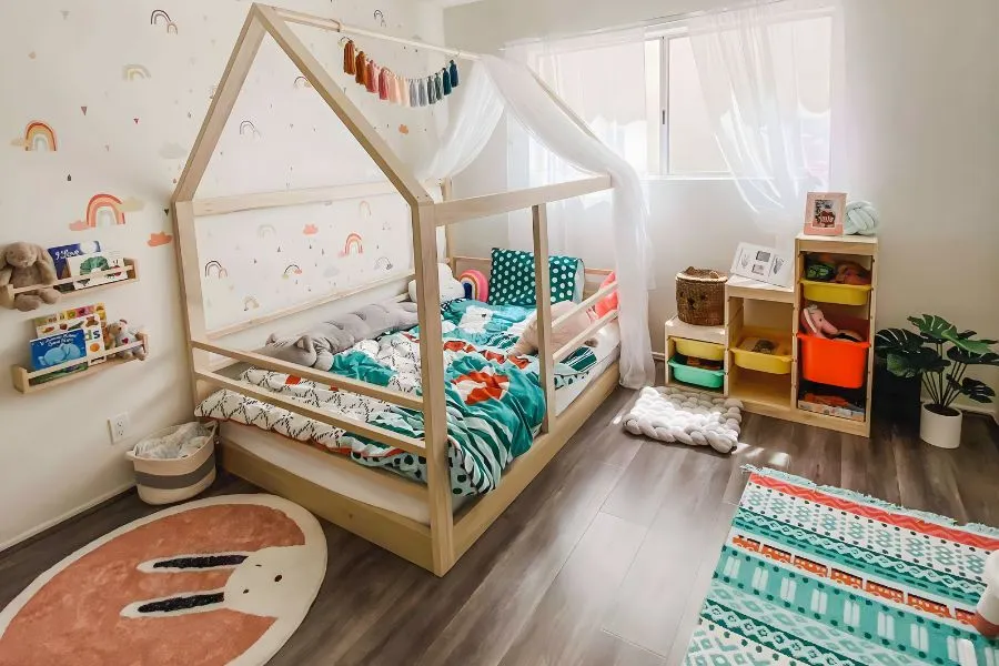 Phòng ngủ trẻ em phong cách Montessori