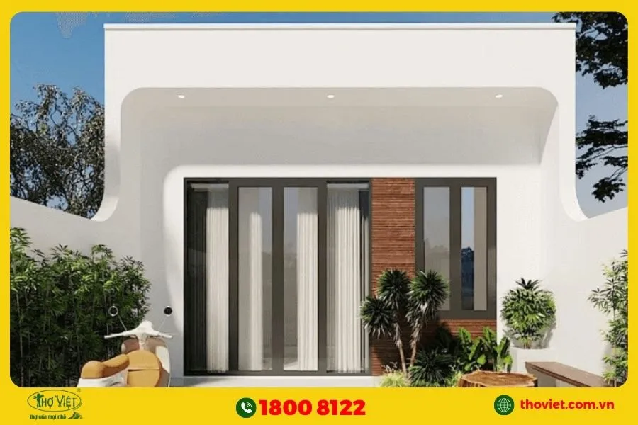 Mẫu thiết kế nhà 40m2 mái bằng