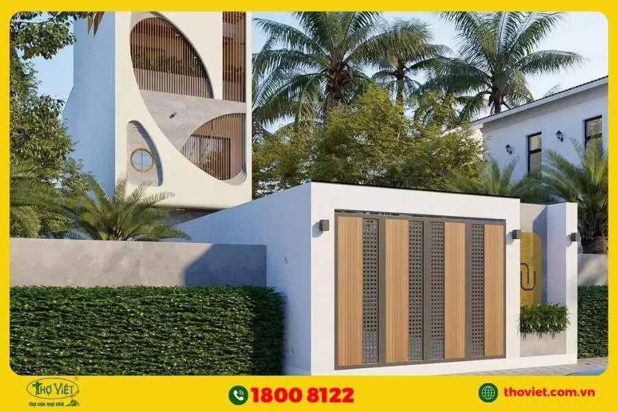 Thiết kế nhà hẹp ngang 3m mái bằng