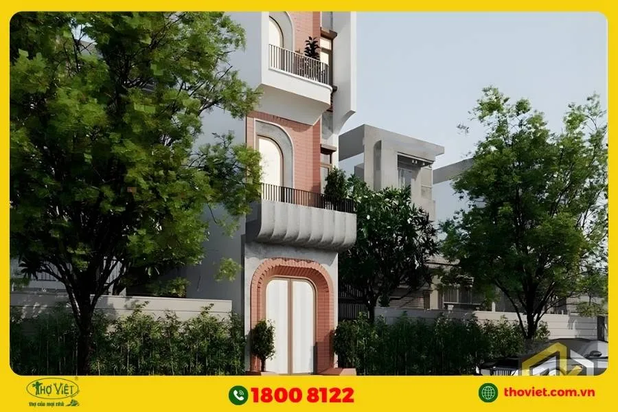 Thiết kế nhà hẹp ngang 3m hiện đại