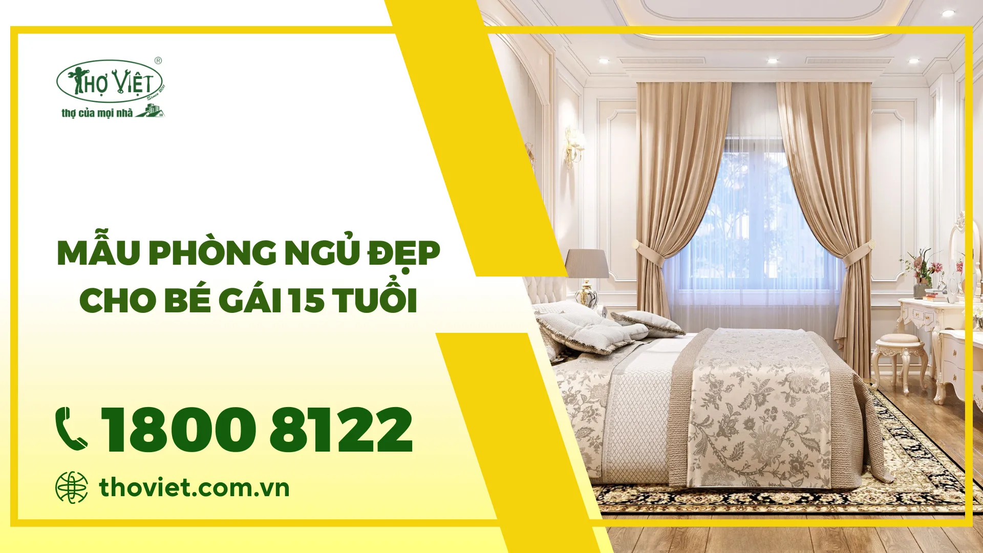 100+ Mẫu phòng ngủ đẹp cho bé gái 15 tuổi