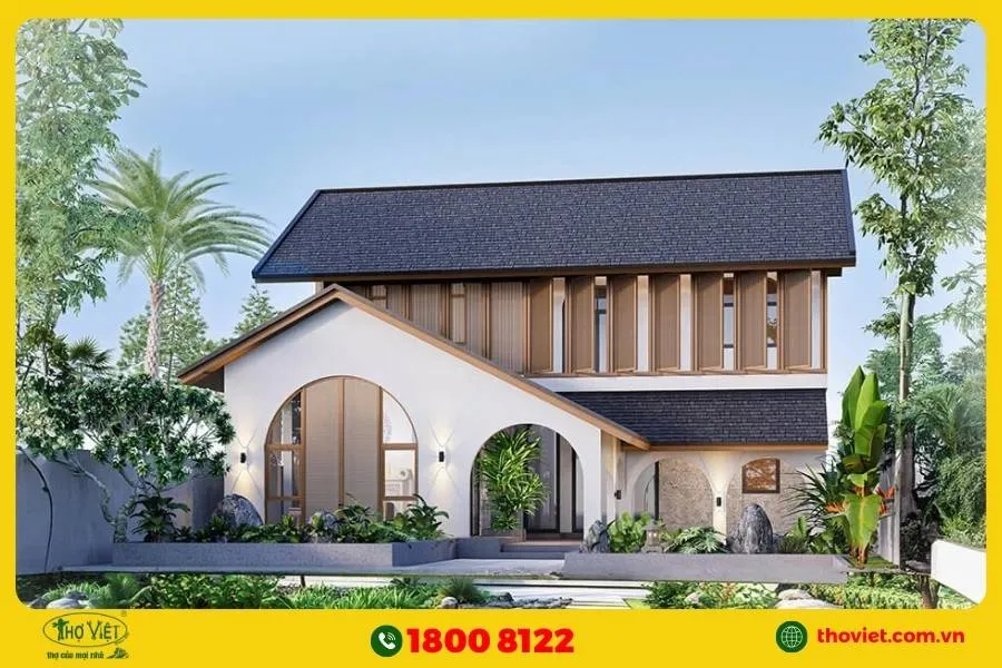 Mẫu nhà vườn đẹp ở nông thôn