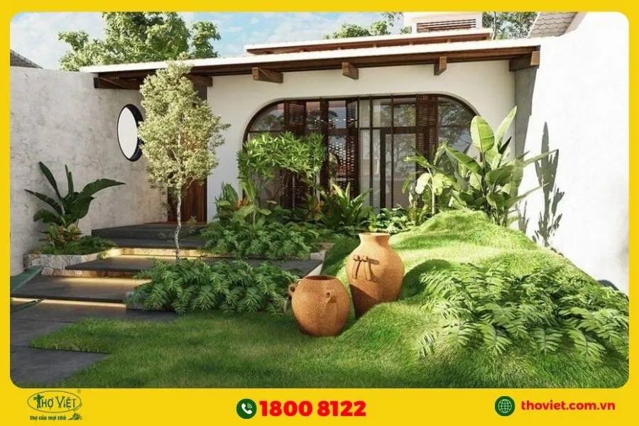 Mẫu nhà vườn đẹp ở nông thôn