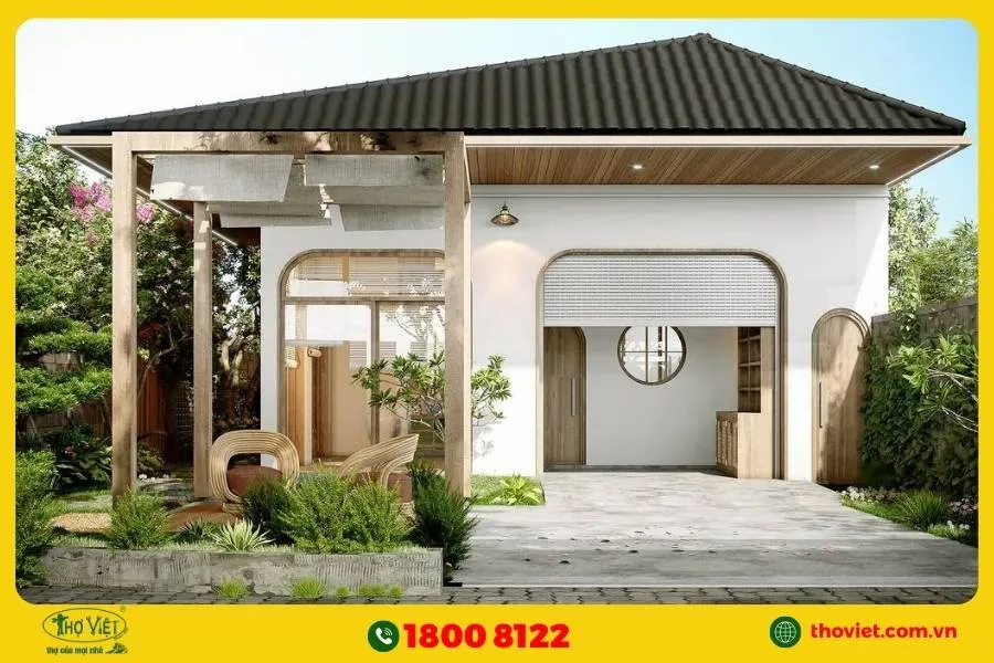 Mẫu nhà vườn đẹp ở nông thôn