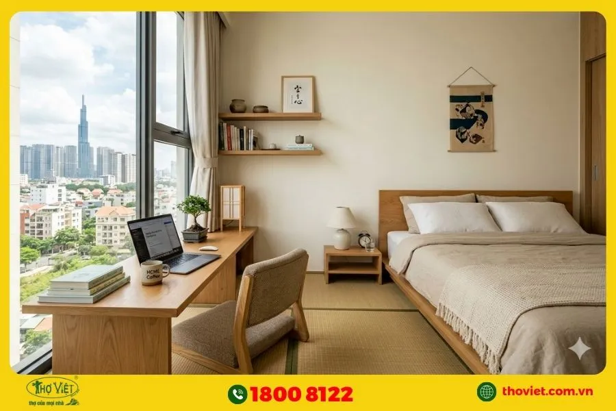 Phòng ngủ có bàn làm việc