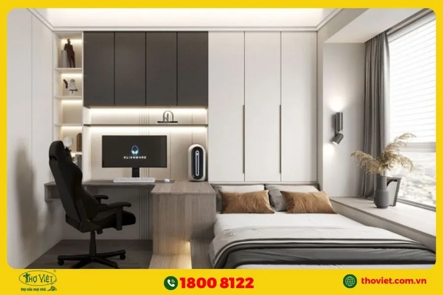 Phòng ngủ có bàn làm việc