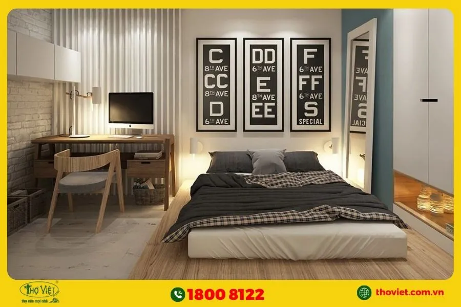 Phòng ngủ có bàn làm việc