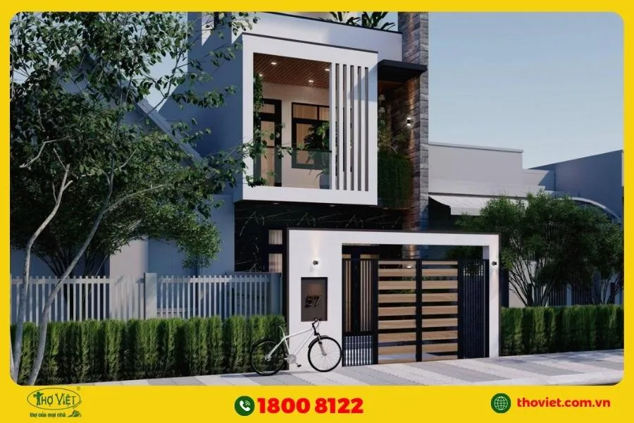 Thiết kế nhà ngang 4m dài 20m