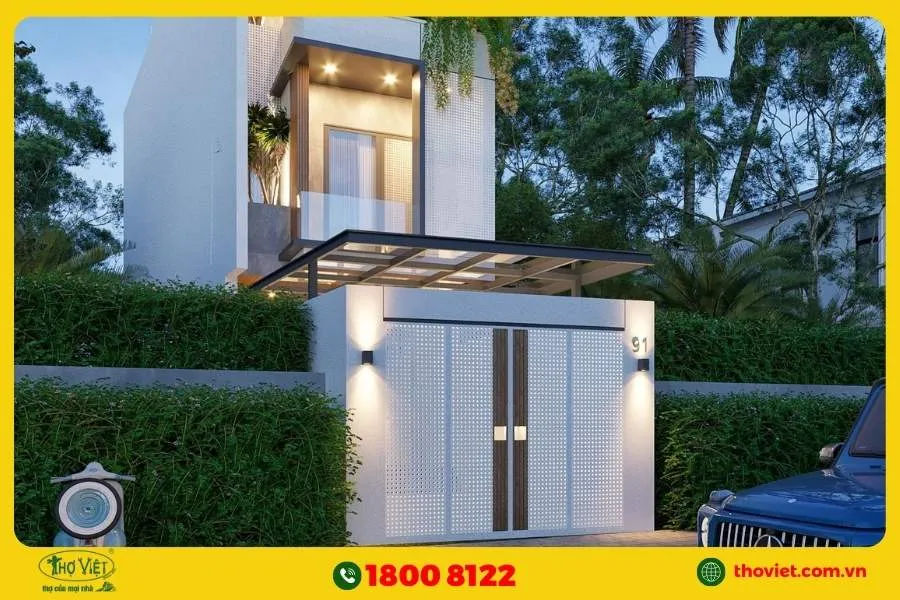 Thiết kế nhà ngang 4m dài 20m