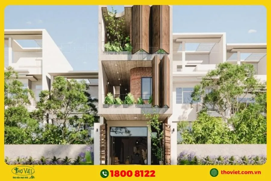 Thiết kế nhà ngang 4m dài 20m