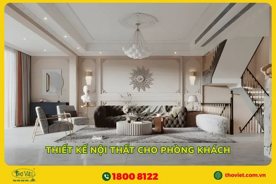 Thiết kế nội thất cho phòng khách