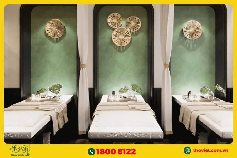Thiết kế nội thất Spa phong cách Đông Dương