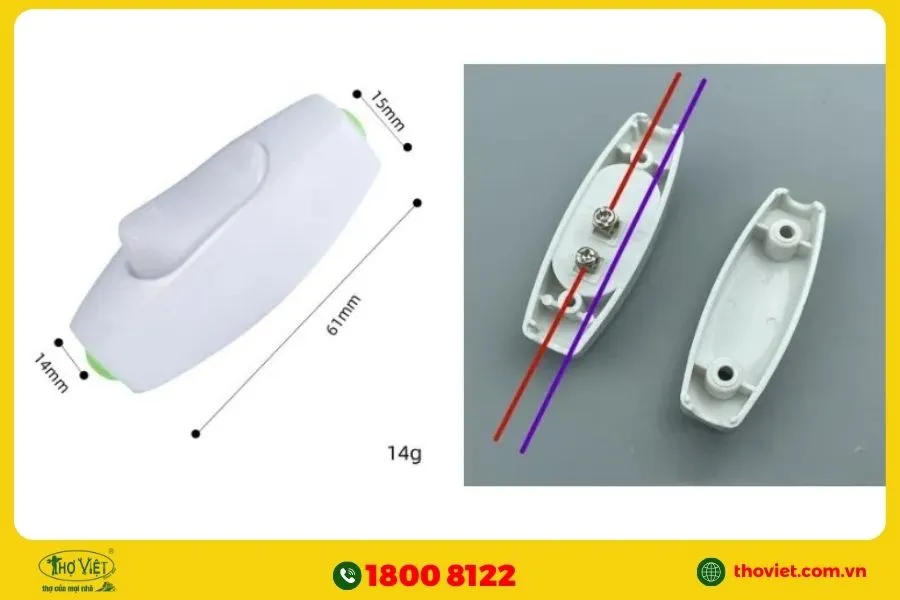 Các bước đấu công tắc quả nhót