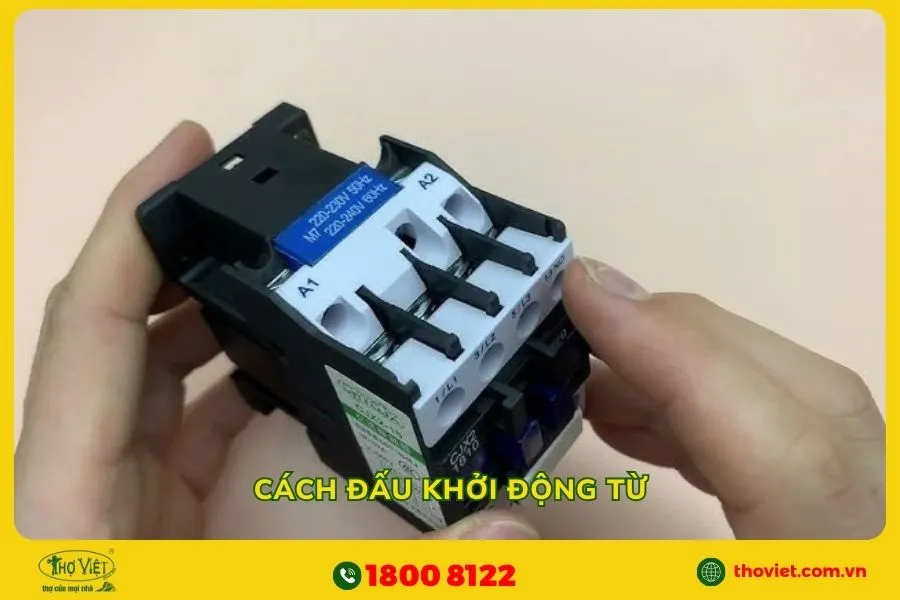 Cách đấu khởi động từ 
