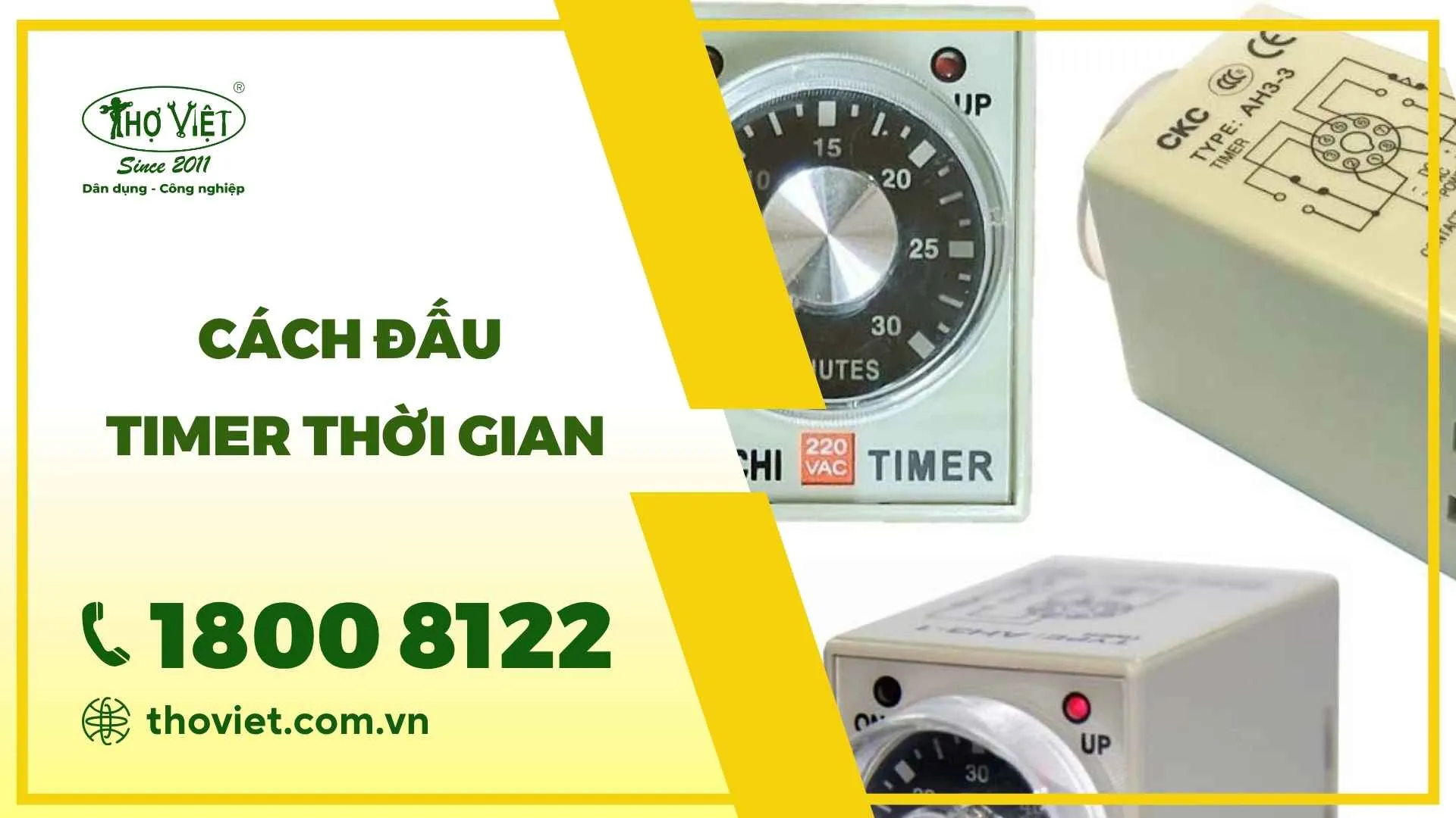 Cách đấu timer thời gian