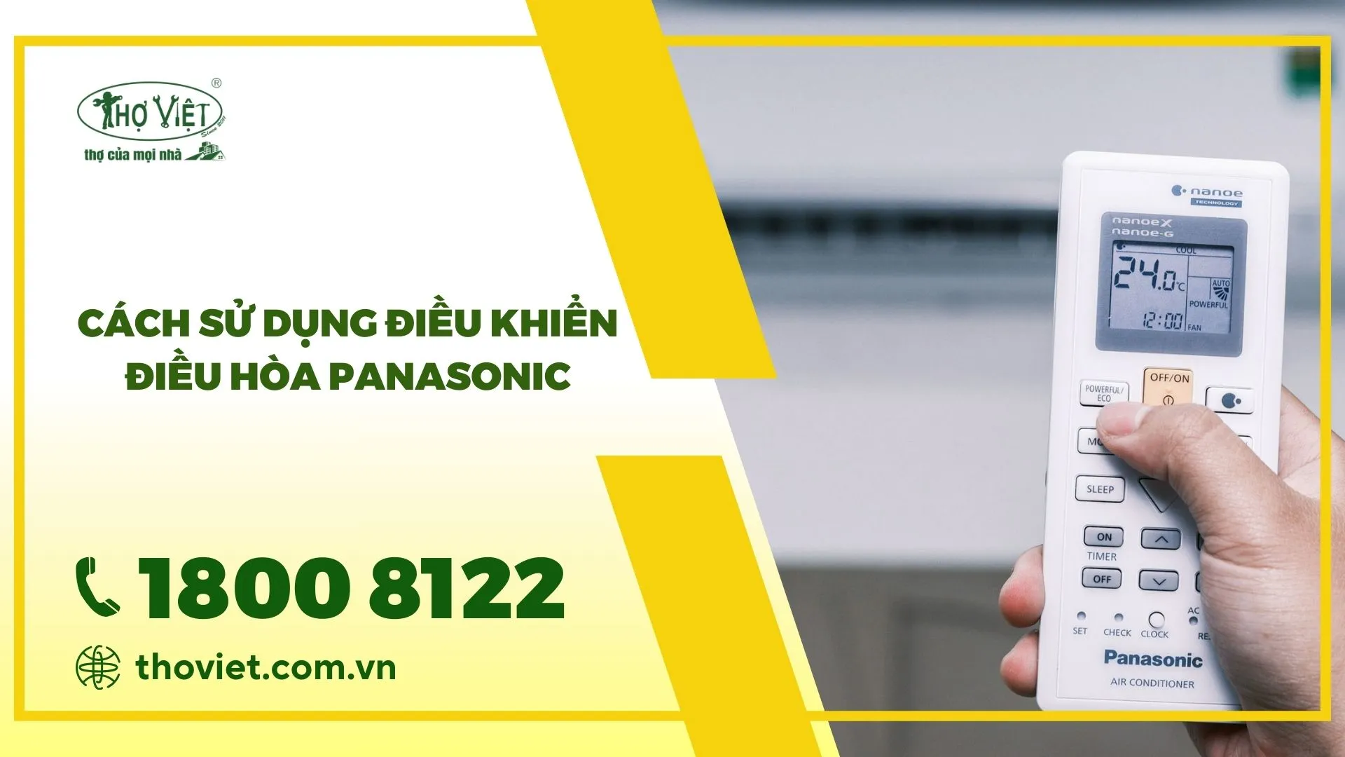 Hướng dẫn cách sử dụng điều khiển điều hòa panasonic đơn giản