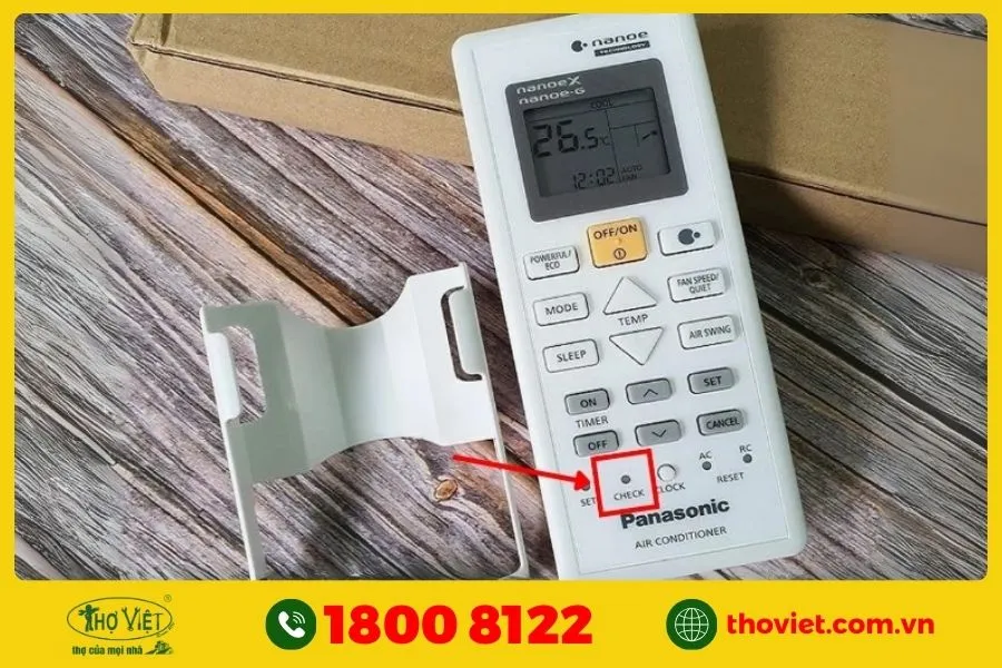Kiểm tra mã lỗi điều hòa Panasonic bằng remote