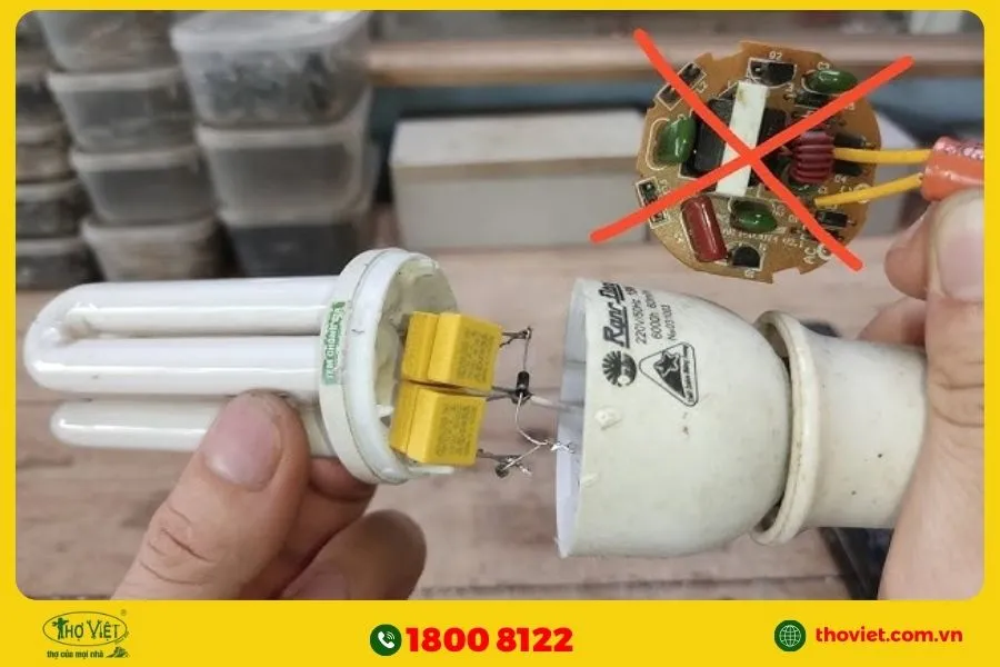 Một số lưu ý khi sửa bóng đèn Compact