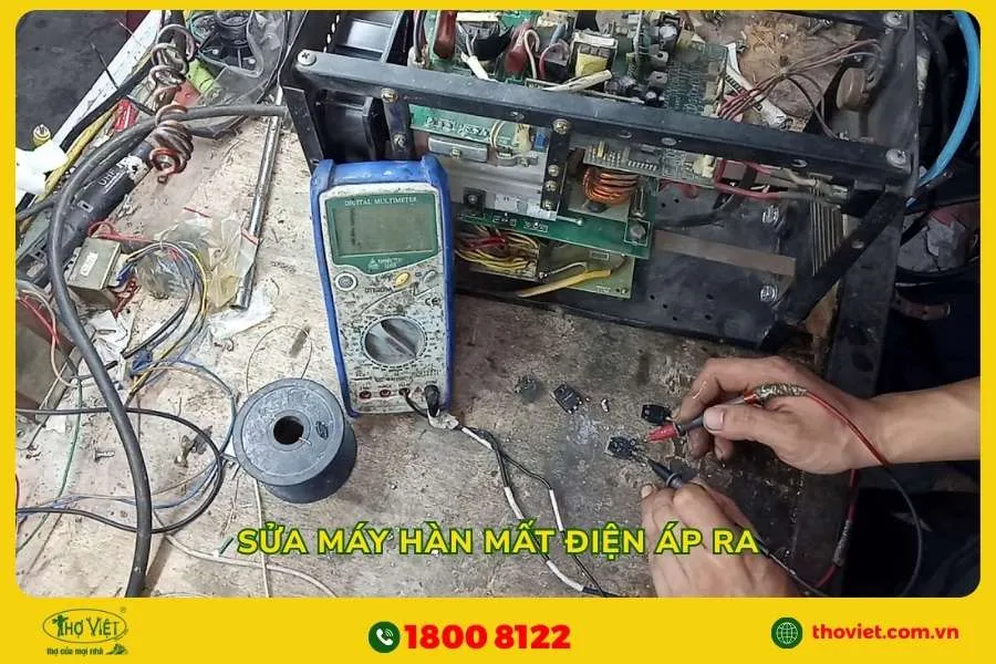Sửa máy hàn mất điện áp ra