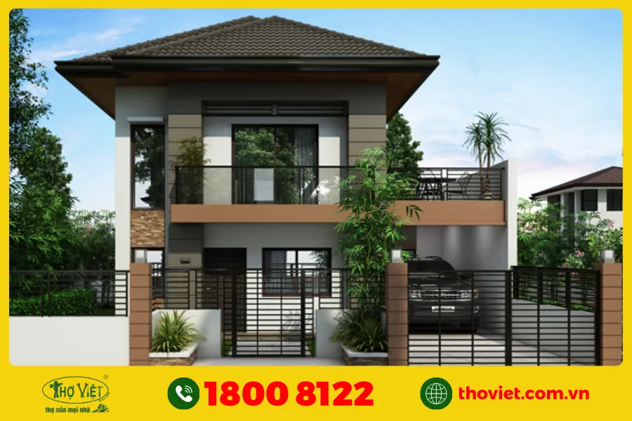 Mẫu thiết kế nhà 100m2 số 10