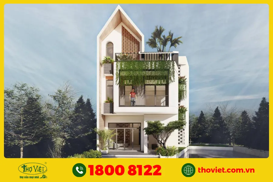 Thiết kế nhà 100m2 phong cách hiện đại