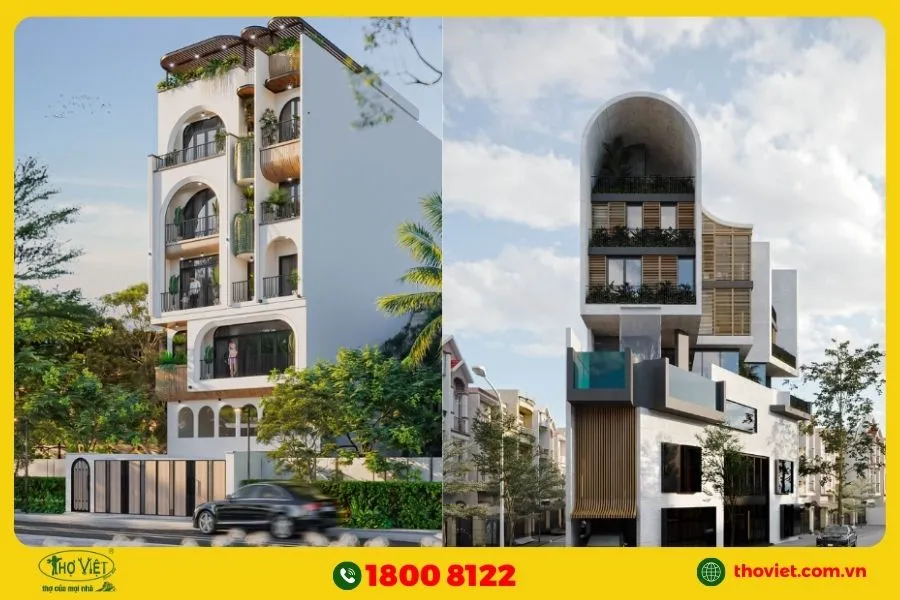 Thiết kế nhà phố 7 tầng