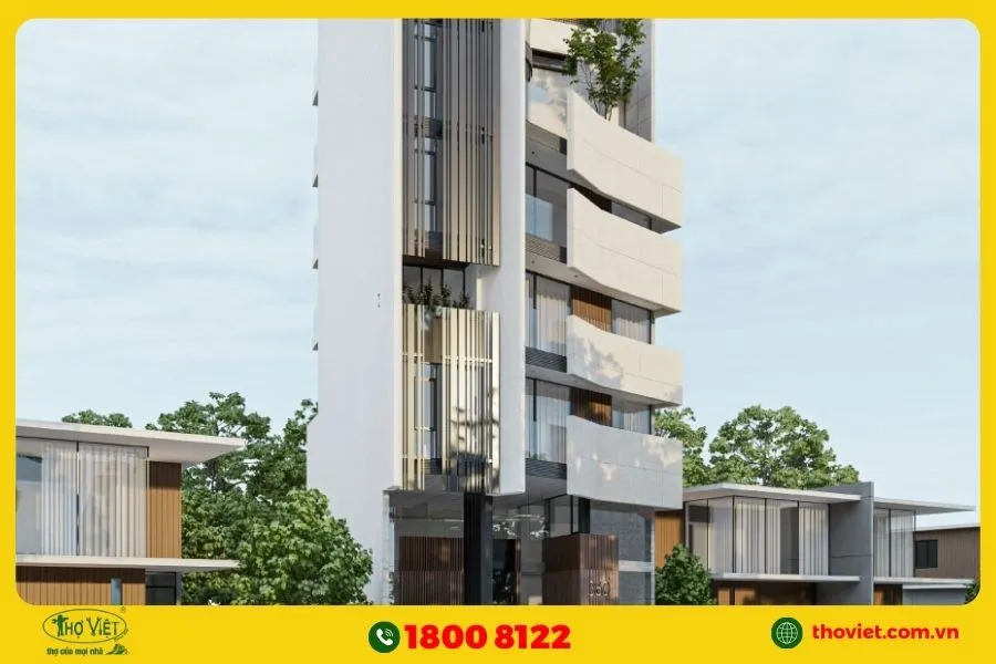 Thiết kế nhà phố 7 tầng