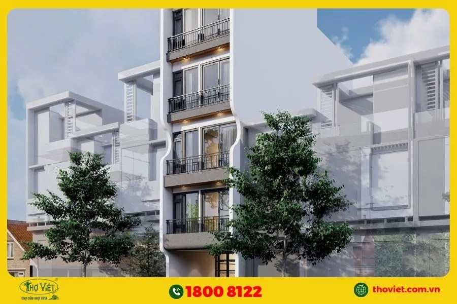 Thiết kế nhà phố 7 tầng