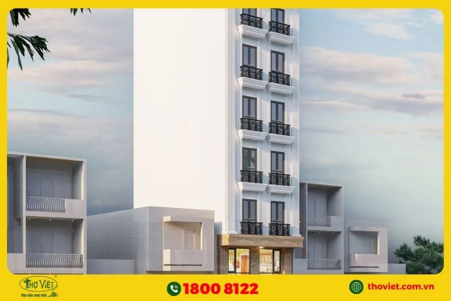 Thiết kế nhà phố 7 tầng